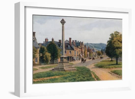 Memorial Cross, Broadway, Worcestershire-Alfred Robert Quinton-Framed Giclee Print