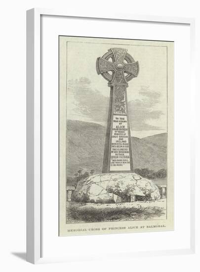 Memorial Cross of Princess Alice at Balmoral-null-Framed Giclee Print