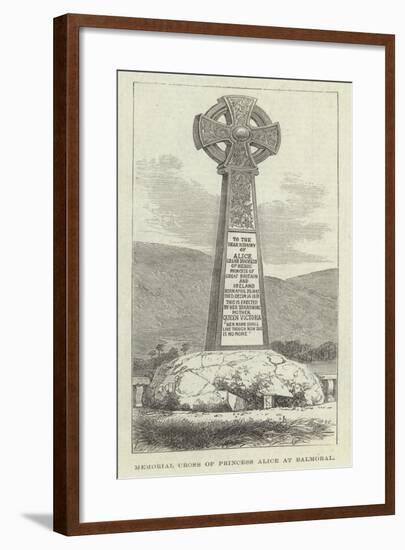 Memorial Cross of Princess Alice at Balmoral-null-Framed Giclee Print