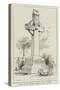 Memorial Cross on Grave of Those Who Perished in the Fire at the Exeter Theatre, 5 September 1887-null-Stretched Canvas