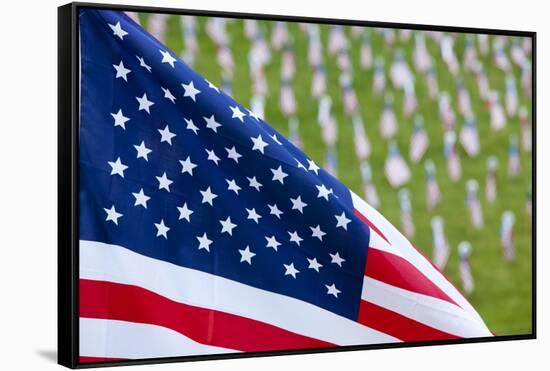 Memorial Day, Fort Indiantown Gap, Pennsylvania-Paul Souders-Framed Stretched Canvas