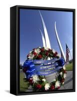 Memorial Day Wreath-laying Ceremony-Stocktrek Images-Framed Stretched Canvas