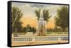 Memorial Fountain, Detroit Zoological Park, Michigan-null-Framed Stretched Canvas