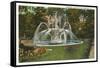 Memorial Fountain, Poughkeepsie, New York-null-Framed Stretched Canvas