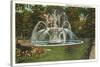 Memorial Fountain, Poughkeepsie, New York-null-Stretched Canvas