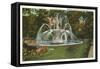 Memorial Fountain, Poughkeepsie, New York-null-Framed Stretched Canvas