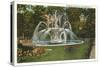 Memorial Fountain, Poughkeepsie, New York-null-Stretched Canvas