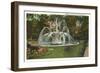 Memorial Fountain, Poughkeepsie, New York-null-Framed Art Print