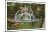 Memorial Fountain, Poughkeepsie, New York-null-Mounted Art Print