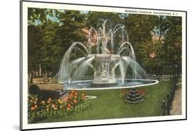 Memorial Fountain, Poughkeepsie, New York-null-Mounted Art Print