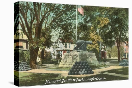 Memorial Gun, Stamford, Connecticut-null-Stretched Canvas