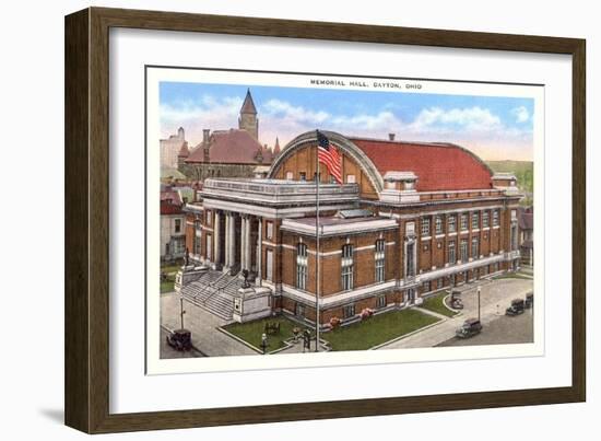 Memorial Hall, Dayton-null-Framed Premium Giclee Print