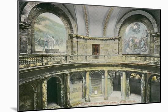 Memorial Hall, State House, Boston-null-Mounted Art Print