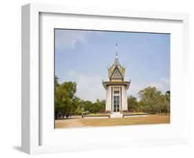 Memorial Monument at the Killing Fields in Phnom Penh, Cambodia, Indochina, Southeast Asia, Asia-Matthew Williams-Ellis-Framed Photographic Print