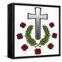 Memorial of graves on cemeteries in France and Belgium from World War One-Neale Osborne-Framed Stretched Canvas