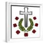 Memorial of graves on cemeteries in France and Belgium from World War One-Neale Osborne-Framed Giclee Print