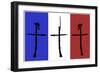 Memorial of graves on cemeteries in France and Belgium from World War One-Neale Osborne-Framed Giclee Print