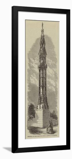 Memorial of the Late Sir Joseph Paxton at Coventry-null-Framed Giclee Print