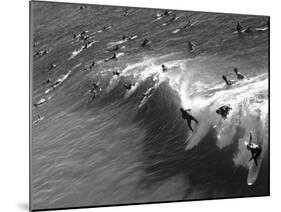 Memorial Paddle Out in Remembrance for Professional Surfer Andy Irons, Huntington Beach, Usa-Micah Wright-Mounted Photographic Print