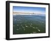 Memorial Paddle Out in Remembrance for Professional Surfer Andy Irons, Huntington Beach, Usa-Micah Wright-Framed Photographic Print