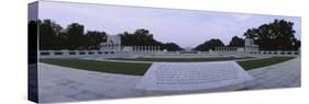 Memorial Plaque at a Monument, National World War Ii Memorial, Washington DC, USA-null-Stretched Canvas