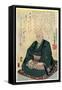 Memorial Portrait of Hiroshige, 1858-Utagawa Kunisada-Framed Stretched Canvas