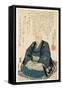 Memorial Portrait of Utagawa Hiroshige, 1858-Utagawa Kunisada-Framed Stretched Canvas