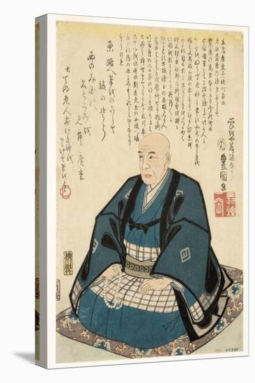 Memorial Portrait of Utagawa Hiroshige, 1858-Utagawa Kunisada-Stretched Canvas