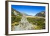 Memorial Pyramid in the Mount Cook National Park, South Island, New Zealand, Pacific-Michael Runkel-Framed Photographic Print