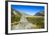 Memorial Pyramid in the Mount Cook National Park, South Island, New Zealand, Pacific-Michael Runkel-Framed Photographic Print