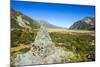 Memorial Pyramid in the Mount Cook National Park, South Island, New Zealand, Pacific-Michael Runkel-Mounted Photographic Print