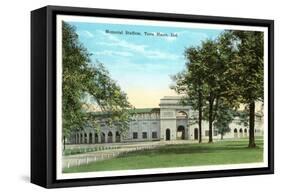 Memorial Stadium, Terre Haute, Indiana-null-Framed Stretched Canvas