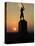 Memorial Statue of a Civil War Soldier on Cemetery Ridge on Gettysburg Battlefield-null-Stretched Canvas