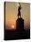 Memorial Statue of a Civil War Soldier on Cemetery Ridge on Gettysburg Battlefield-null-Stretched Canvas