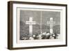 Memorial Stone at the Graves of Lieutenants Melvill and Coghill, the Zulu War, 1879-null-Framed Giclee Print
