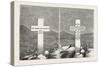 Memorial Stone at the Graves of Lieutenants Melvill and Coghill, the Zulu War, 1879-null-Stretched Canvas