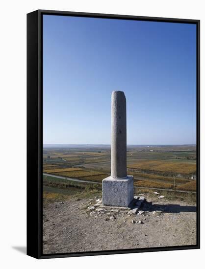 Memorial Stone Commemorating Battle of Cannae-null-Framed Stretched Canvas