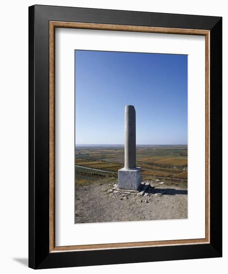 Memorial Stone Commemorating Battle of Cannae-null-Framed Giclee Print