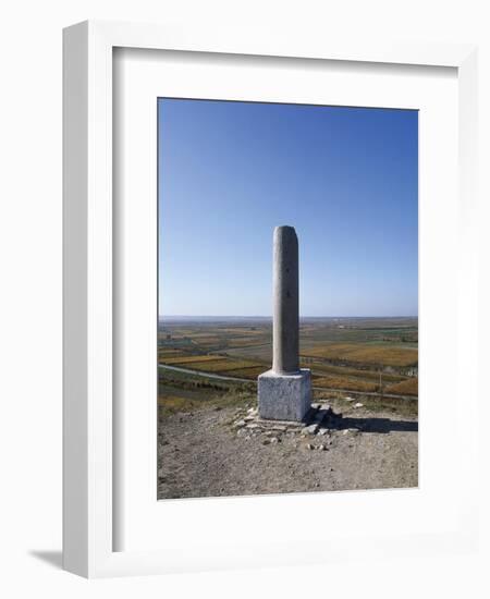 Memorial Stone Commemorating Battle of Cannae-null-Framed Giclee Print