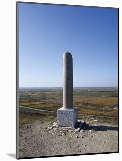 Memorial Stone Commemorating Battle of Cannae-null-Mounted Giclee Print