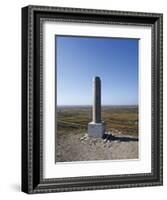 Memorial Stone Commemorating Battle of Cannae-null-Framed Giclee Print