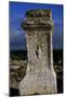 Memorial Stone with Aquarius in Relief, Ancient City of Cannae, Battle of Cannae, Puglia, Italy-null-Mounted Giclee Print