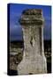 Memorial Stone with Aquarius in Relief, Ancient City of Cannae, Battle of Cannae, Puglia, Italy-null-Stretched Canvas