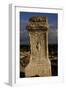 Memorial Stone with Aquarius in Relief, Ancient City of Cannae, Battle of Cannae, Puglia, Italy-null-Framed Giclee Print