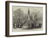 Memorial Sundial in Old St Pancras Gardens, Erected by Lady Burdett-Coutts-null-Framed Giclee Print