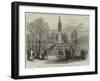 Memorial Sundial in Old St Pancras Gardens, Erected by Lady Burdett-Coutts-null-Framed Giclee Print