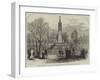 Memorial Sundial in Old St Pancras Gardens, Erected by Lady Burdett-Coutts-null-Framed Giclee Print