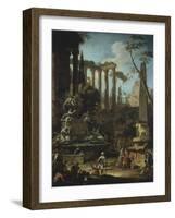 Memorial to Admiral Sir Clowdisley Shovel-Marco Ricci-Framed Giclee Print