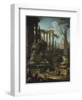 Memorial to Admiral Sir Clowdisley Shovel-Marco Ricci-Framed Giclee Print