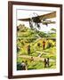 Memorial to Louis Bleriot's Flight across the Channel in 1909-Green-Framed Giclee Print